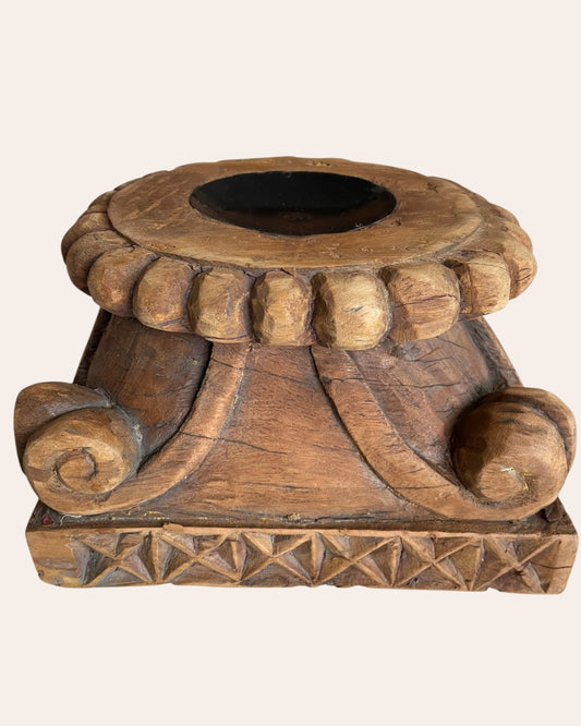 Heritage Wooden Decor Stand / Diya / Candle / Plant Holder